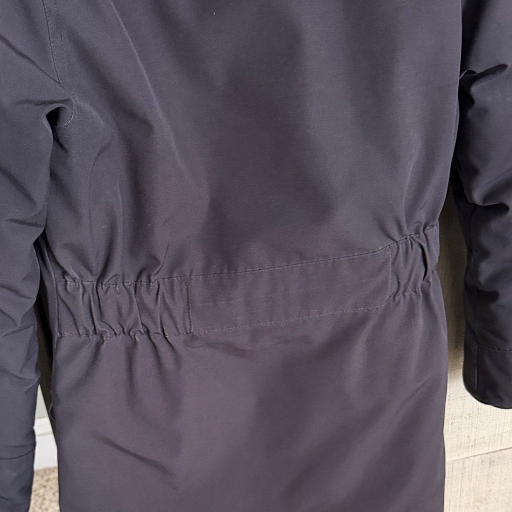 Canada Goose Blue Parka with Fur Trim Hood - Picture 8 of 9